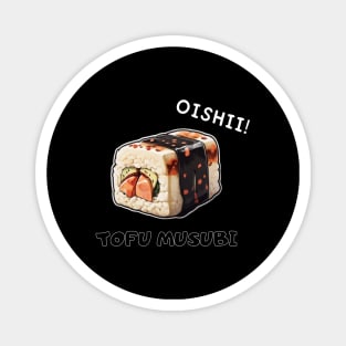 Musubi Tofu Sushi Asia Since Minimalist Retro Magnet